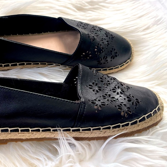 Kate Spade SZ 6 Black Garcia Cut Out Espadrilles! - Picture 5 of 5